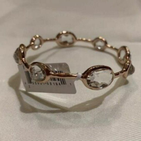 IPPOLITA Rose 8 Stone Bangle Bracelet Clear Quartz - Picture 1 of 4